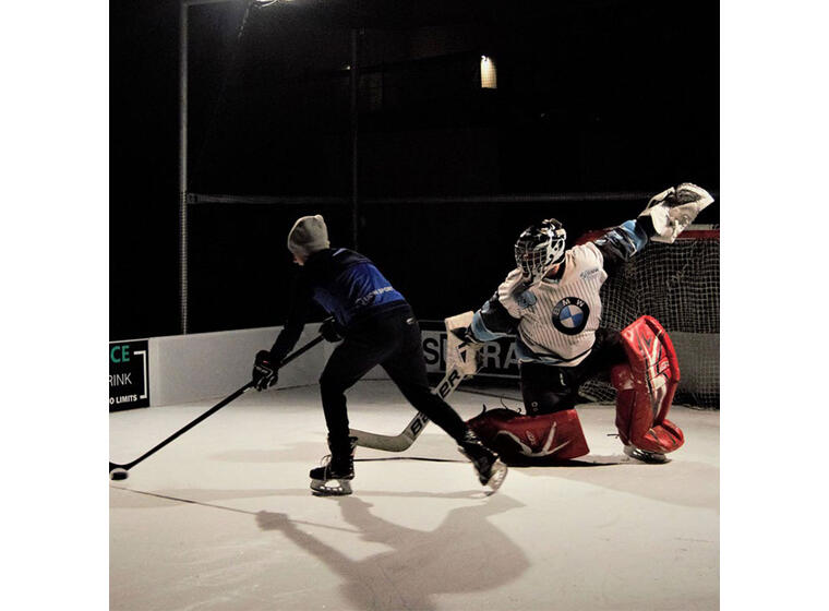 Multisportbana | Portabel isbana Ishockeyrink | 20 x 10 m | Utan mål 