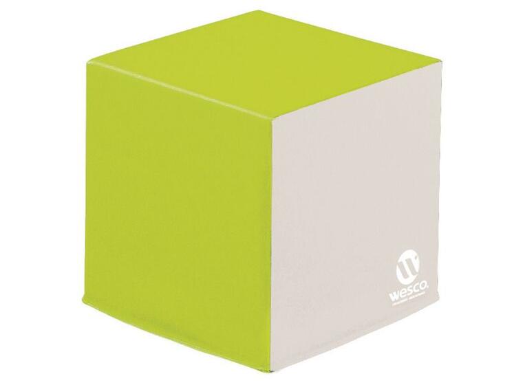 Skumkloss | Kube i skum 30x30x30 cm | Grön / Iivory 