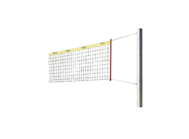 Beachvolleybollnät Stabil 150 x 150 mm Vajernät 9,5 m | Robusta stolpar 