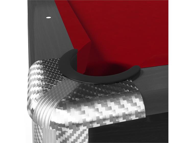 Biljardbord Galant Black Edition 7 fot Röd spelduk | Spelyta 193x96 cm