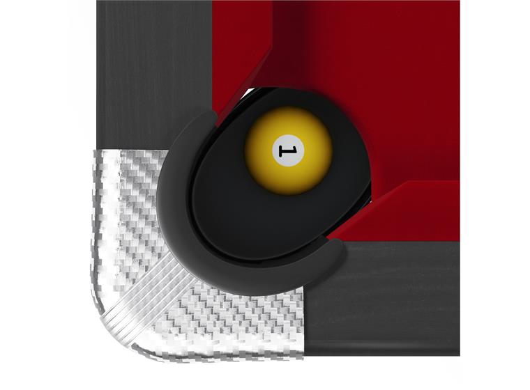Biljardbord Galant Black Edition 7 fot Röd spelduk | Spelyta 193x96 cm
