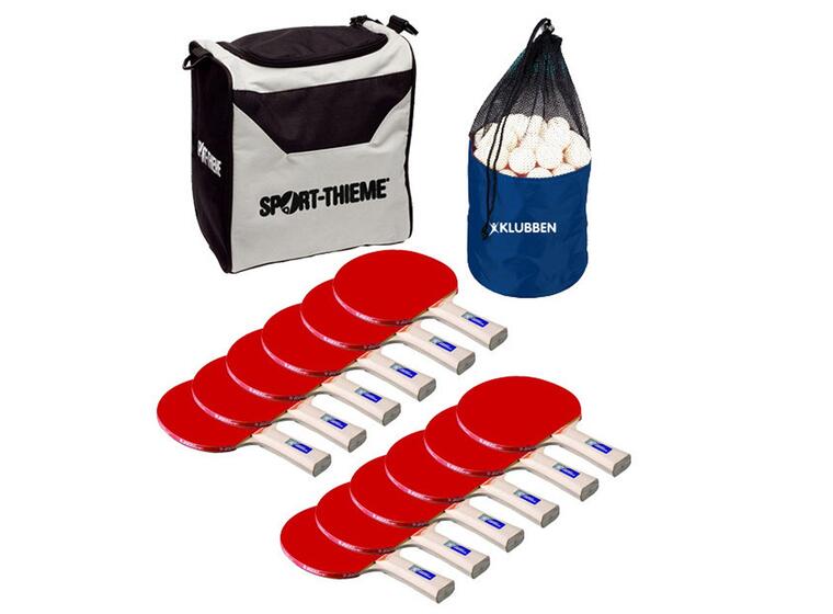 Bordtennisset Klubben 12 rack | 144 vita bollar |  bag 