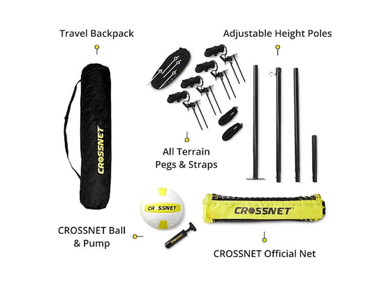 Crossnet Volleyboll Set Kryssnät | Stolpar | Planmarkering 