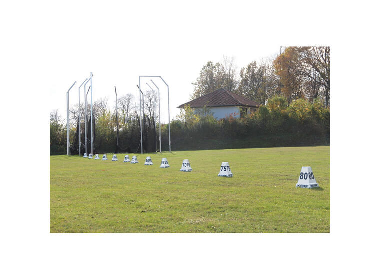 Distanskoner 25-50 m | Koner med siffror 25, 30, 35, 40, 45 och 50 m 
