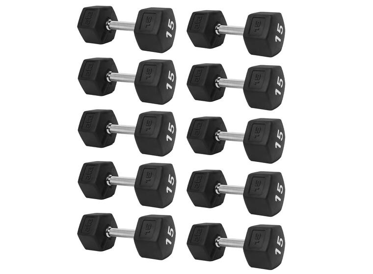 Hantlar ata HEX Pro Elite Set 2 st.av varje | 5-50 kg | tot. 38 st 