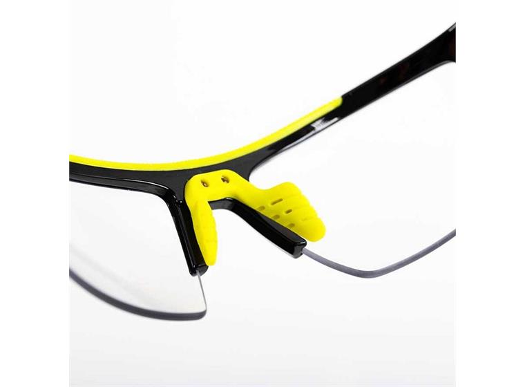 Innebandyglasögon Energy för barn Skyddsglasögon | svart/neon gul