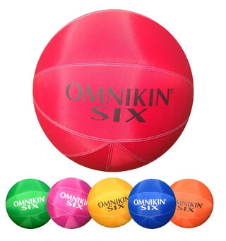 Omnikin® SIX Ball 46 cm Vit blåsa | stor öppning