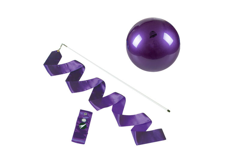 Rytmisk Gymnastik Startpaket RG Band 6 m | RG boll | Lila 