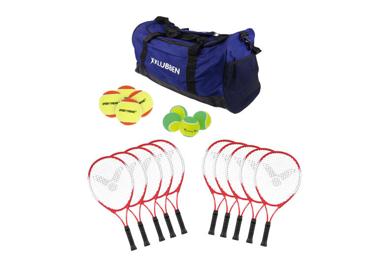 Tennisset för barn | nivå 1 10 tennisracket | 24 tennisbollar| Väska 