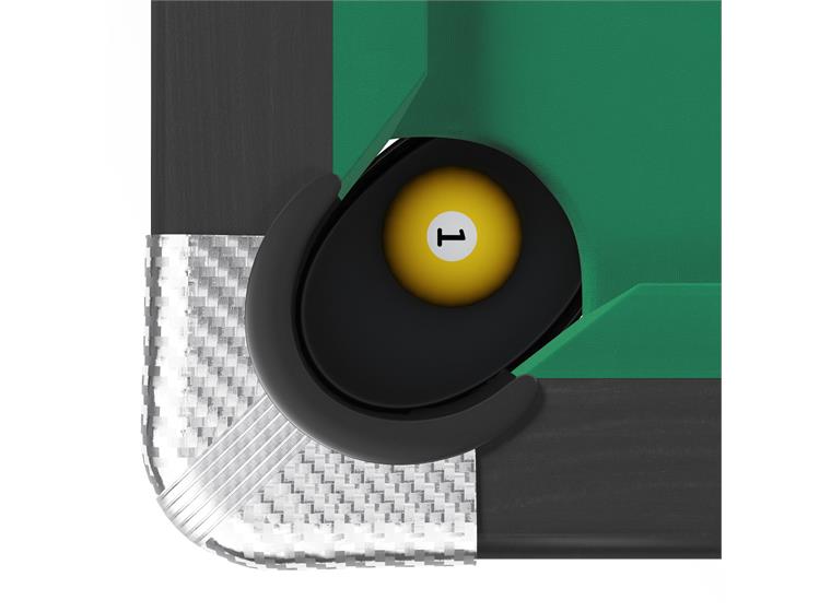 Biljardbord Galant Black Edition 8 fot Grön spelduk | Spelfält 224x112 cm