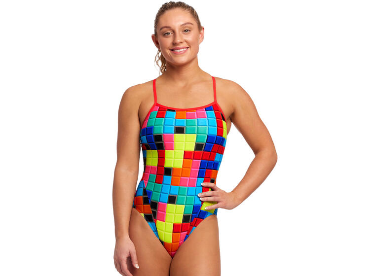 Blocked Baddräkt EU34 Funkita | Single Strap One Piece 