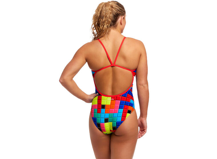 Blocked Baddräkt EU34 Funkita | Single Strap One Piece 