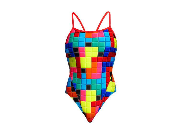 Blocked Baddräkt EU34 Funkita | Single Strap One Piece 