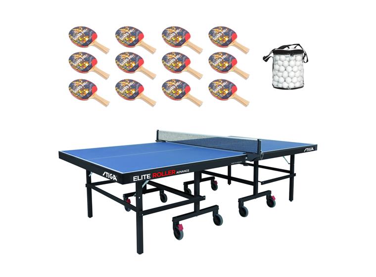 Bortennisbord inklusive rack o bollar Bordtennis för skolor och institutioner