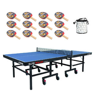 Bortennisbord inklusive rack o bollar Bordtennis för skolor och institutioner