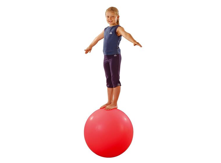 Cirkusboll | Balansboll 60 cm | Röd Boll för akrobatik och balans 