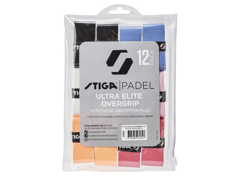 Padel Racket grepplinda Mix 12 st Overgrip | Mixade färger 
