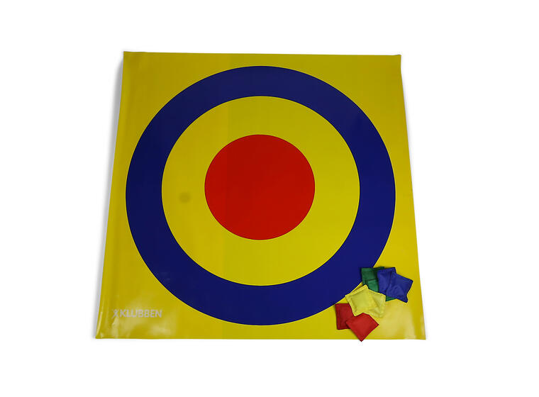 Poängmatta | Shufflematta 100 x 100 cm Kastmatta med ärtpåsar 