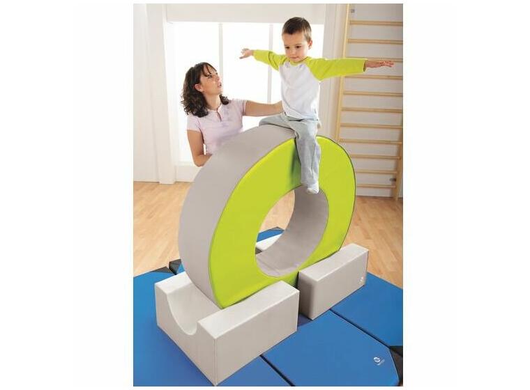Skumkloss | Storcirkel i skum Diameter 120 cm | Grön /Iivory 