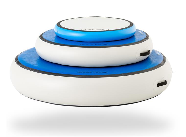 AirTrack | AirSpot Minitrampoline Set med 3 st. | Med pump