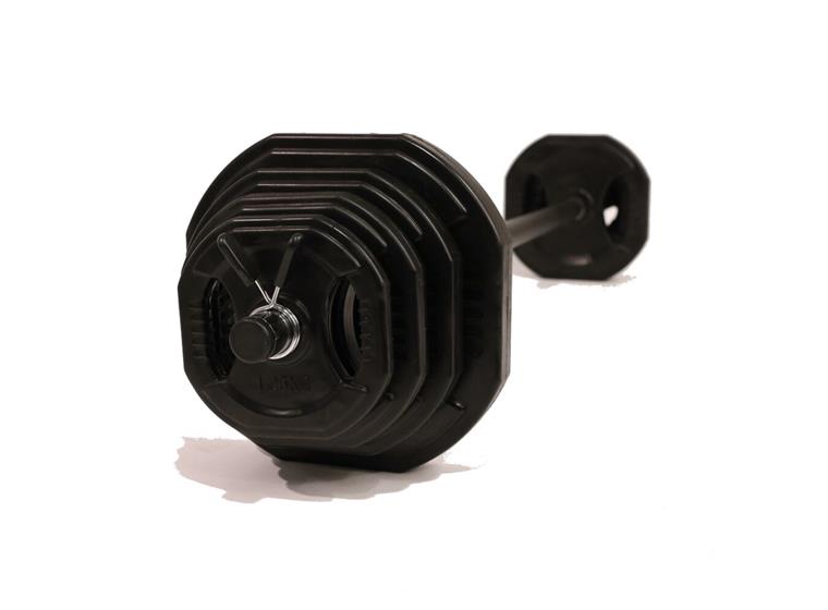 Bodypumpsett Vektsett 20 kg Viktstång 140 cm | Viktskivor | Fjädrlås 