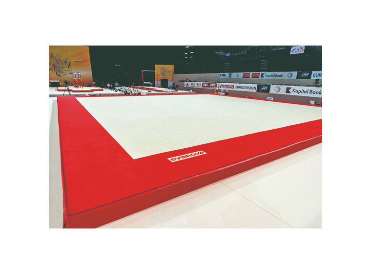 Gymnova Fristående golv 14x14 FIG Certifierat Fjädrar omonterade 