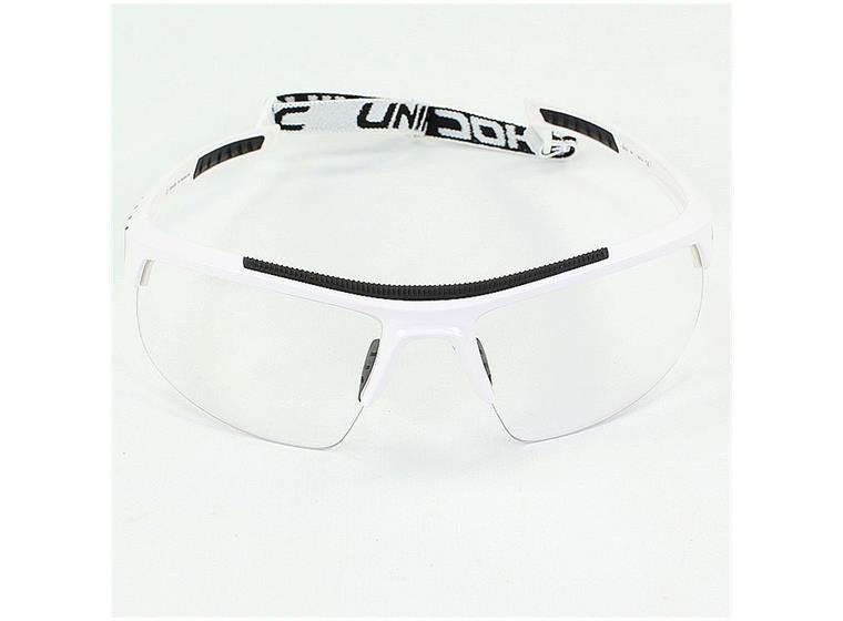 Innebandyglasögon Unihoc Energy Senior Skyddsglasögon | vit / svart