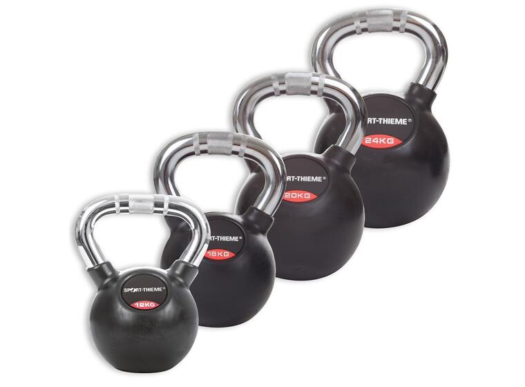 Kettlebell Sport-Thieme Gummerade | 4 st 12 - 24 kg 