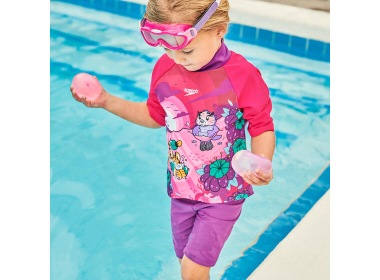 Biofuse Mask Simglasögon barn Speedo 2-6 år | Klar lins | Rosa 