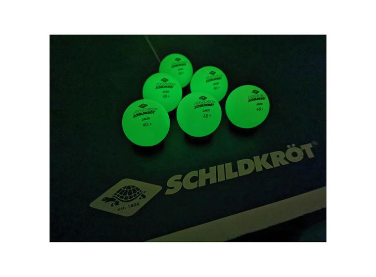 Bordtennisbollar Glow in the Dark 6 st Självlysande flurocerande pingisbollar