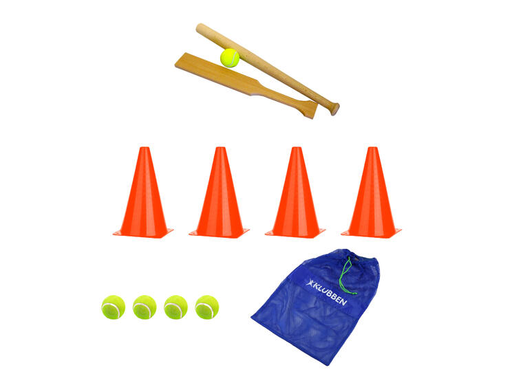 Brännboll | Brännbollsset 2 rack | 4 koner | 4 bollar | Bag 