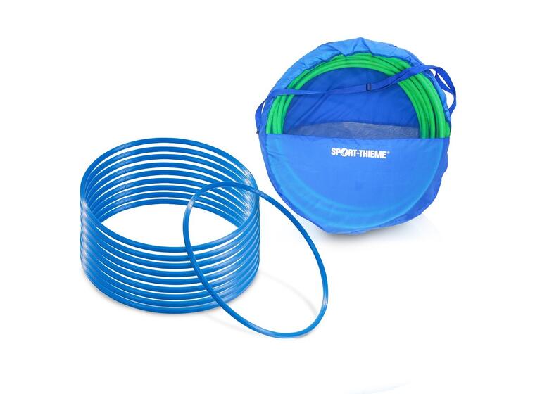 Gymnastikringar Pvc 60 cm 10 st Tunnband Blå 