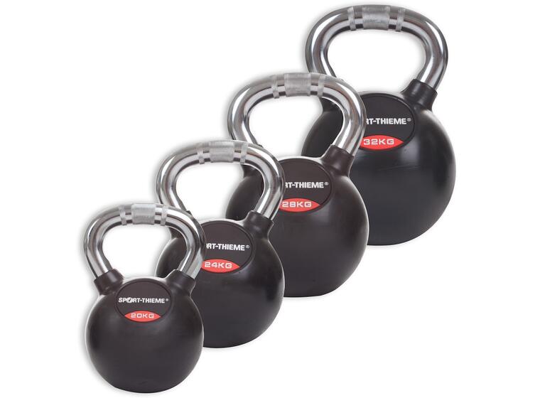 Kettlebell Sport-Thieme Gummerade | 4 st 20 - 32 kg 