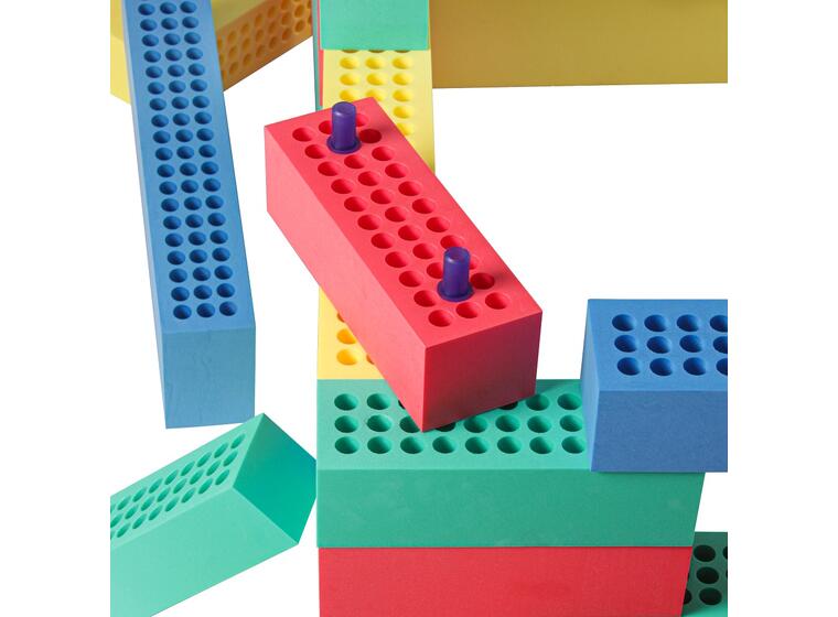 Skumklossar BlockX | Starter Set 44 st skumklossar med väska 