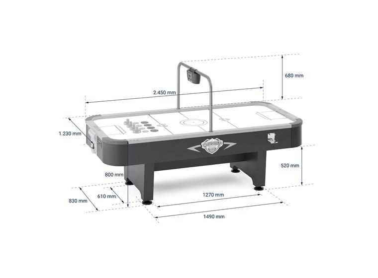 Airhockey Tournament 8 fot 229 x 107 cm spelyta