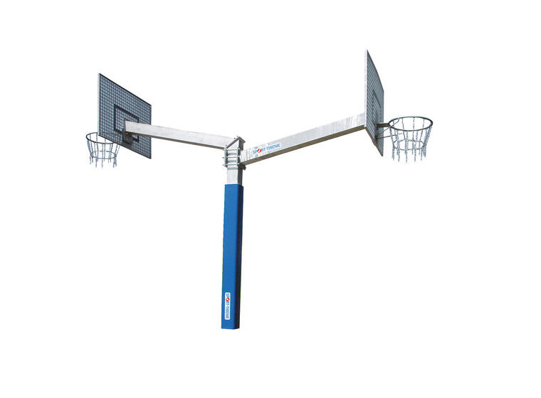 Basketställning Fair Play Duo 2.0 120x90cm | Två höjder | Fasta korgar 