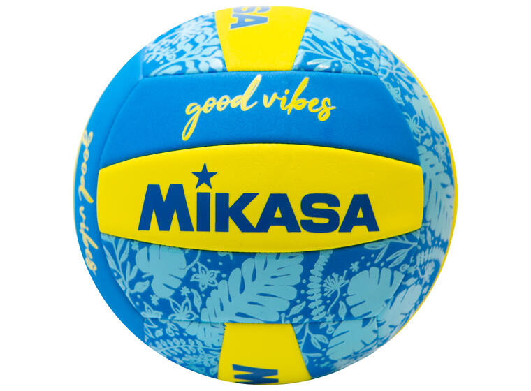 Beachvolleyboll Mikasa Good Vibes Blå/Gul | Volleyboll | Träning och lek 
