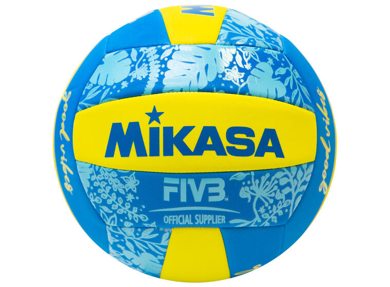 Beachvolleyboll Mikasa Good Vibes Blå/Gul | Volleyboll | Träning och lek 