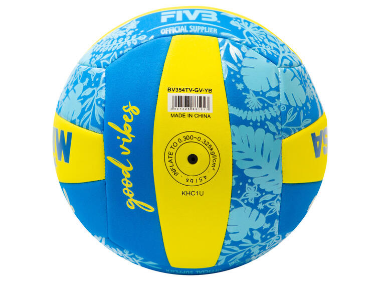 Beachvolleyboll Mikasa Good Vibes Blå/Gul | Volleyboll | Träning och lek 