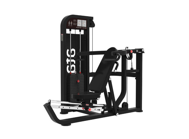Bröstpress DUAL Chest Shoulder Press ata 186 x 162 x 127 cm |  Viktmagasin 100 kg 