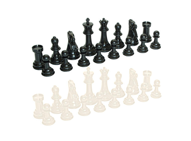 Schackpjäser stora 32 st. Stora schackfigurer 11-20 cm 