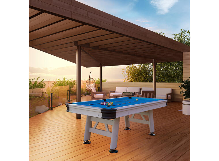 Biljardbord för utomhusbruk 8 ft Utomhusbiljardbord 224 x 112 cm spelyta