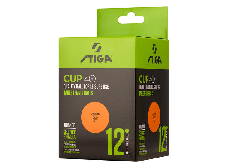 Bordtennisboll Stiga Cup 12 st. Orange 