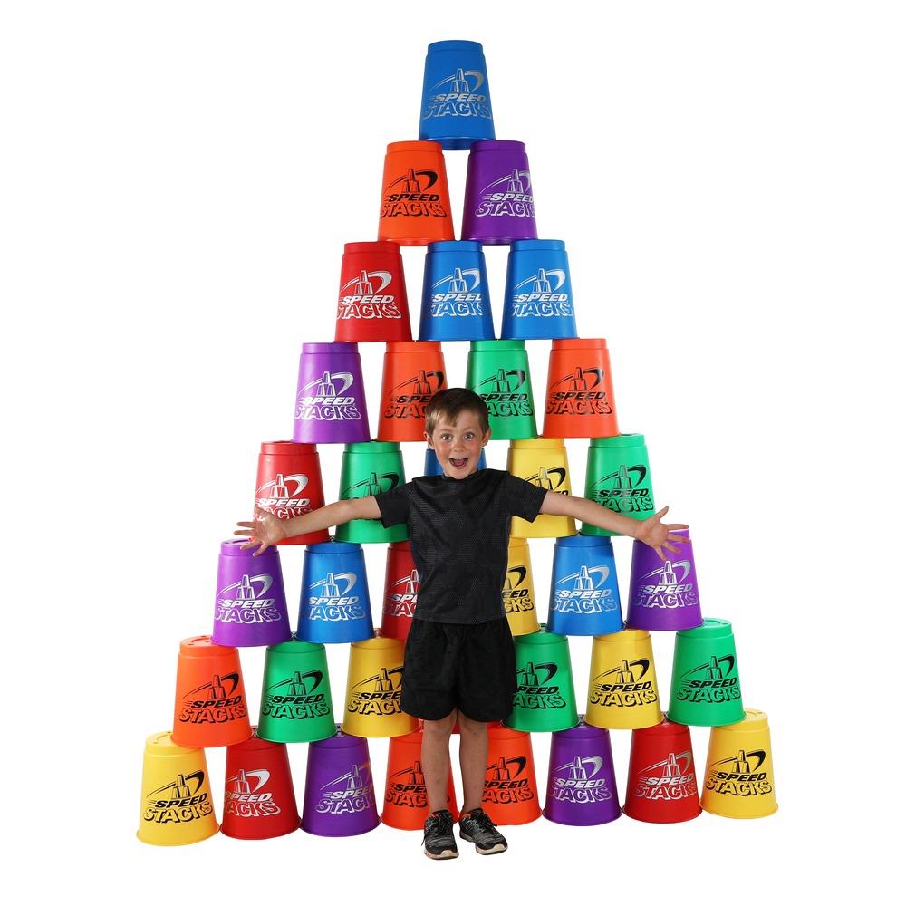Jumbo Speed Stacks Set 36 st Stora hinkar för lek och aktivitet