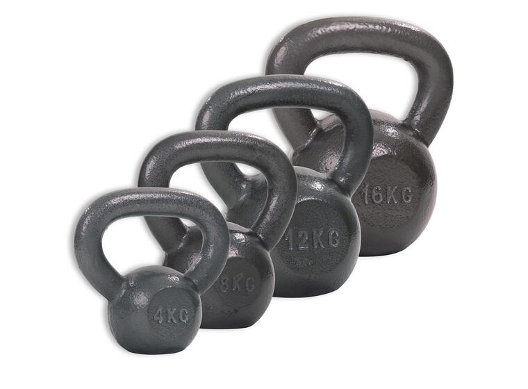Kettlebell 4 st Halksäkert grepp | 4, 8, 12, 16 kg 
