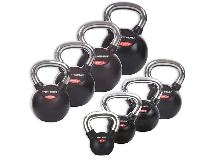 Kettlebell Sport-Thieme Gummerade | 8 st 4 till 32 kg 