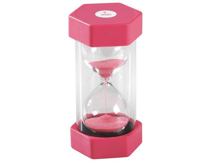 Timglas 2 minuter Med färgad sand 