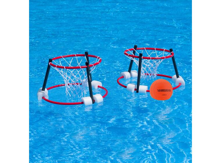 Vattenbasket för poolen Set med 2 korgar + boll 