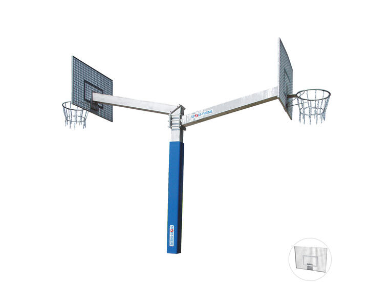 Basketställning Fair Play Duo Silent 2.0 120x90 cm | Gallerbakplatta | Fast korg 