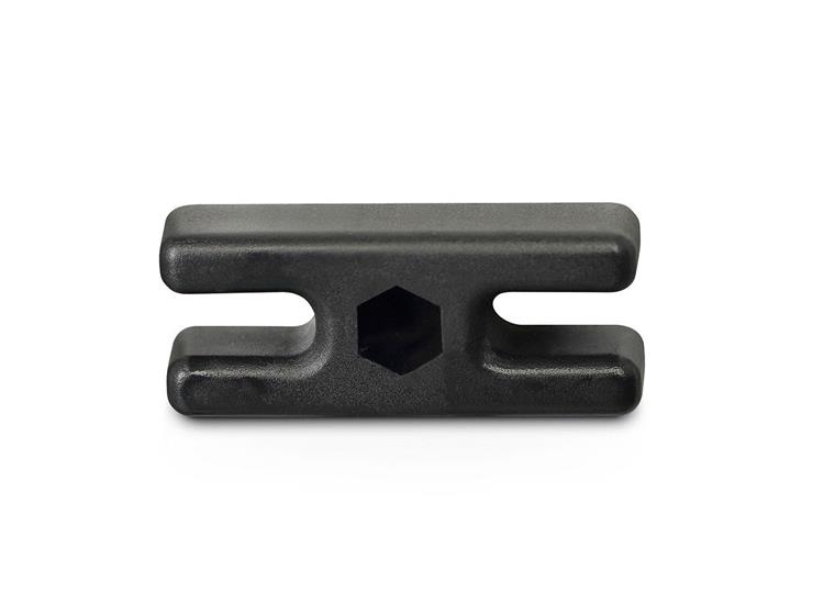 Nätkrok i plast för målburar 1 st 26x10x4 mm - Svart